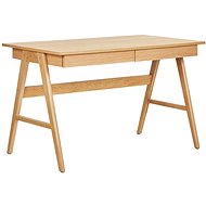 Desk 120 x 70 cm light wood SHESLAY , 244321 - Writing Desk