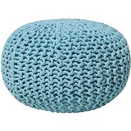 Round light blue pouf 40x25 cm CONRAD, 58006 - Ottoman