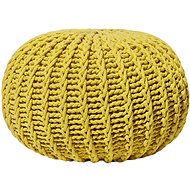 Yellow pouf 50x35 cm CONRAD II, 90474 - Ottoman