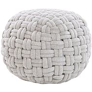 Pouf světle šedý, průměr 45 cm HOPA, 238910 - Ottoman