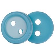 Bellatex s.r.o. G - Knoflík 11mm bílo-tyrkysový 10ks - Button