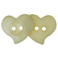Bellatex s. r. o. G - Button 22mm heart beige 10pcs - Button