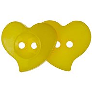 Bellatex s. r. o. G - Button 22mm heart ochre 10pcs - Button