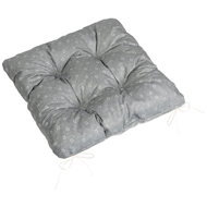 BELLATEX Adéla Seat cushion 41/227 quilted 40 × 40 cm flower grey - Chair Cushion