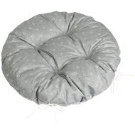 BELLATEX Adéla Seat cushion 62/227 round quilted d.40 cm sprouting flower grey - Chair Cushion