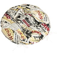 BELLATEX Adéla Seat 62/228 round quilted d.40 cm coloured newspaper - Chair Cushion