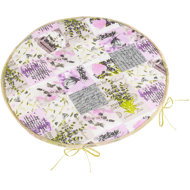 BELLATEX Adéla Seat cushion 79/243 round smooth 40 cm patchwork lilac - Chair Cushion