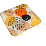 BELLATEX Adela Seat cushion 34/233 smooth 40 × 40 cm pebbles orange - Chair Cushion
