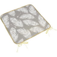 BELLATEX Adela Seat cushion 34/237 smooth 40 × 40 cm grey feather - Chair Cushion