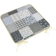 BELLATEX Adele Seat cushion 34/241 plain 40 × 40 cm patchwork grey - Chair Cushion