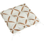 BELLATEX Adéla Seat cushion 41/239 quilted 40 × 40 cm crosses brown - Chair Cushion