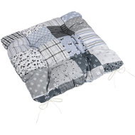 BELLATEX Adéla Seat cushion 41/241 quilted 40 × 40 cm patchwork grey - Chair Cushion