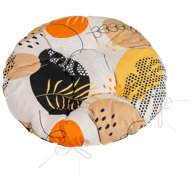 BELLATEX Adéla Seat cushion 62/233 round quilted d.40 cm pebbles orange - Chair Cushion