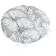 BELLATEX Adéla Seat 62/237 round quilted d. 40 cm grey feathers - Chair Cushion