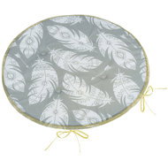 BELLATEX Adéla Seat 79/237 round smooth d.40 cm grey feather - Chair Cushion