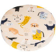 BELLATEX Seat round d.40 × 8 cm 89/291 cats - Chair Cushion
