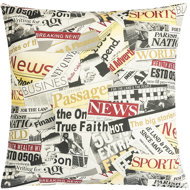 BELLATEX Adele cushion 40 × 40 cm 55/228 coloured newspaper - Pillow