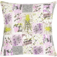 BELLATEX Adela cushion 40 × 40 cm 55/243 patchwork lilac - Pillow