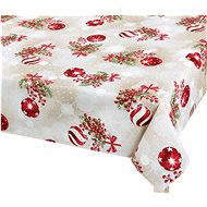 Bellatex Tablecloth CHRISTMAS - 70 × 70 cm - Christmas ball and holly - Tablecloth