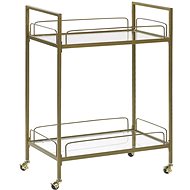 Kitchen serving trolley, gold VENETA , 199386 - Cart