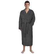 BELLATEX s. r. o. FROTÉ Men's bathrobe size. L - grey - Bathrobe