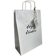 Be Nice Merry Christmas, white, 3 pcs - Gift Bag