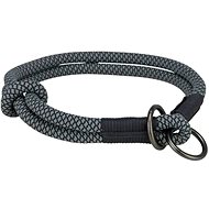 Trixie Soft Rope round semi-flexible collar, black - Dog Collar