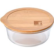 Bergner Glass food jar with bamboo lid 0,65l - Storage Jar