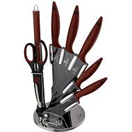 BerlingerHaus 8pcs Knife Set with stand, Forest Line - Knife Set
