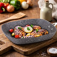 BerlingerHaus Grill Pan 28cm Gray Stone Touch Line - Pan