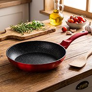 BerlingerHaus Frying Pan 24cm Burgundy Metallic Line BH-1252 - Pan