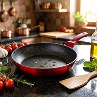 BerlingerHaus Deep Frying Pan 30cm Burgundy Metallic Line BH-1254 - Pan