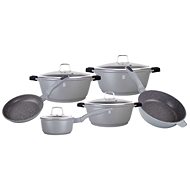 BerlingerHaus Cookware Set Granit Diamond Line 10pcs Grey - Kitchenware Set