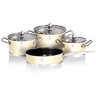 BerlingerHaus Cookware Set Cream Metallic Passion 7pcs - Cookware Set