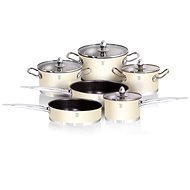 BerlingerHaus Set Cream Metallic Passion 10pcs - Cookware Set