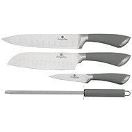 BerlingerHaus 4pcs knife set Velvet Line grey - Knife Set