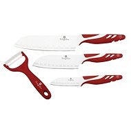 BerlingerHaus Set of santoku knives 4pcs Bianco red - Knife Set