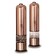 BERLINGERHAUS Electric pepper and salt grinder, set of 2 Rosegold Metallic Line round - Spice Grinder