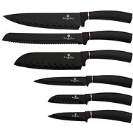 BerlingerHaus Messer-Set 6 Stück Black Rose Collection - Messerset