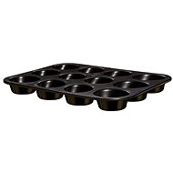 BERLINGERHAUS Muffin tin with marble surface 12 pcs Shiny Black Collection - Baking Mould