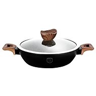 BERLINGERHAUS Round baking dish with marble surface and lid 28 cm Ebony Line Rosewood - Roasting Pan