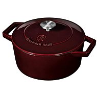 BERLINGERHAUS Baking dish with lid cast iron 20 × 10 cm Burgundy Line - Roasting Pan
