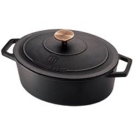 BERLINGERHAUS Baking dish with lid cast iron 32 × 23 cm Black Rose Collection - Roasting Pan