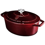 BERLINGERHAUS Baking dish with lid cast iron 32 × 23 cm Burgundy Line - Roasting Pan