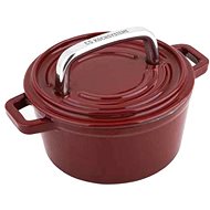 CS KOCHSYSTEME Alpen with lid cast iron 14 cm red - Roasting Pan