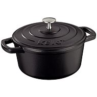 KELA Calido cast iron with lid 21 cm black - Roasting Pan