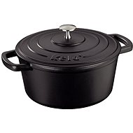 KELA Calido cast iron with lid 24 cm black - Roasting Pan