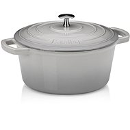 KELA Calido cast iron with lid 24 cm grey - Roasting Pan