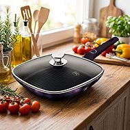BERLINGERHAUS Grill pan with titanium surface 28 cm Purple Eclipse Collection - Pan