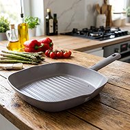 BERLINGERHAUS Grill pan with titanium surface 28 cm Taupe Collection - Pan